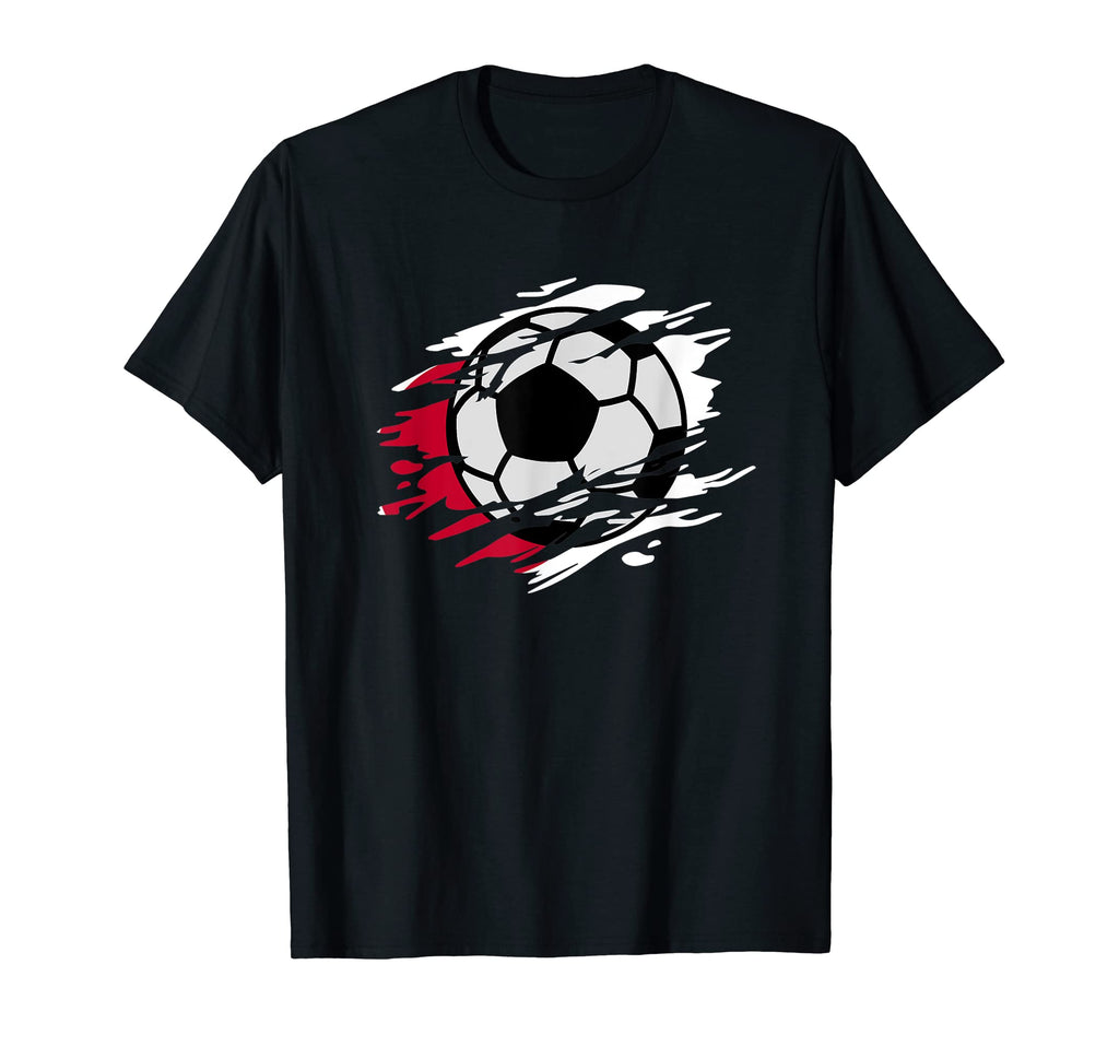 Japan Football And Japanese Flag T-Shirt - Custom Art Print for Adults - T-Shirt, Sweatshirt, Hoodie