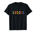 Soccer Love Peace Funny Colorful T-Shirt - Fun Novelty Design Men Women - T-Shirt, Sweatshirt, Hoodie