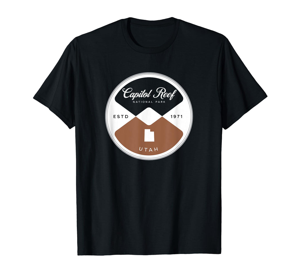 Capitol Reef National Park Utah Circle T-Shirt - Fun Novelty Design Unisex - T-Shirt, Sweatshirt, Hoodie