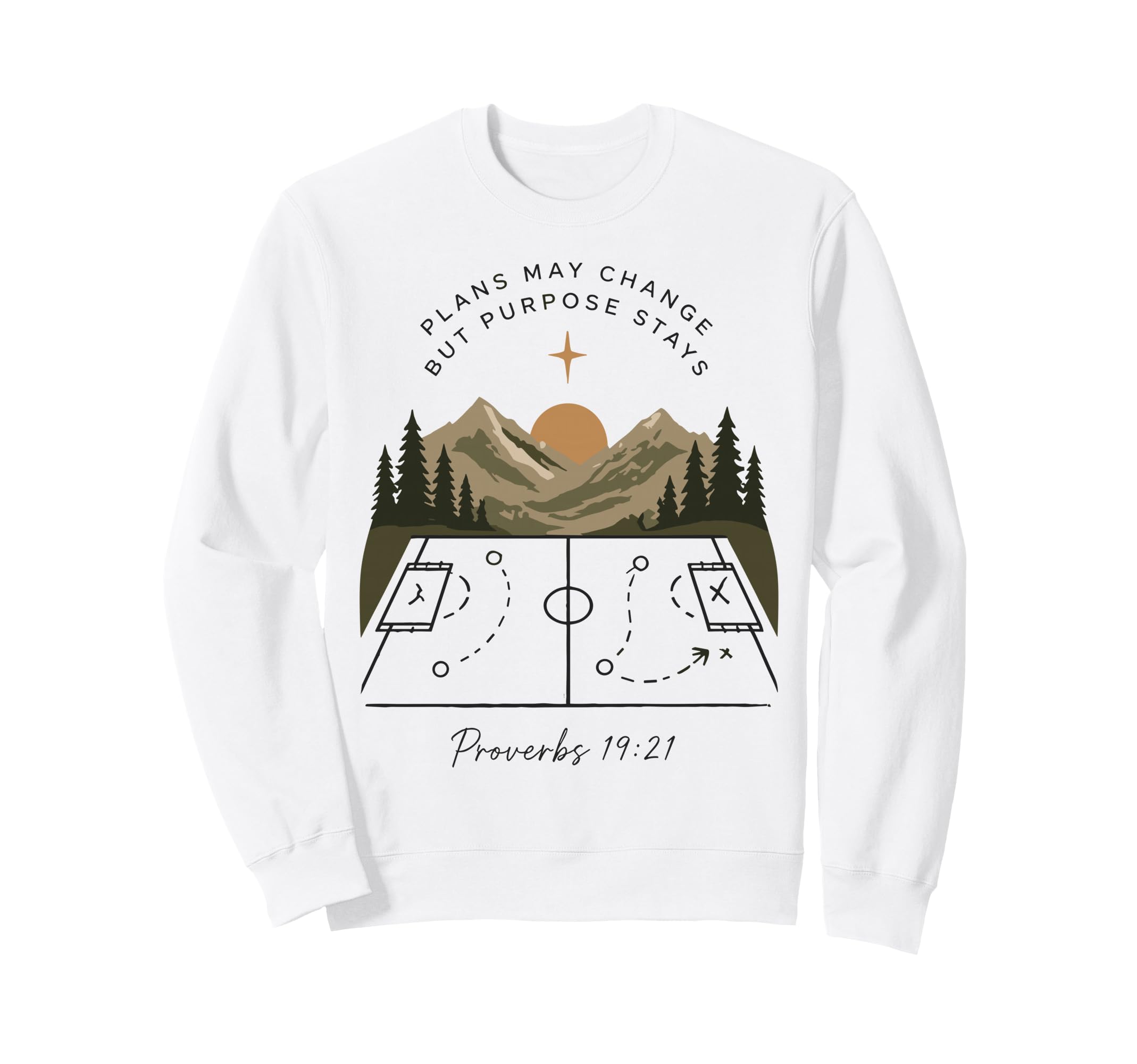 Christian Soccer Proverbs Faith Sweatshirt - Trendy Graphic for Adults - T-Shirt, Sweatshirt, Hoodie