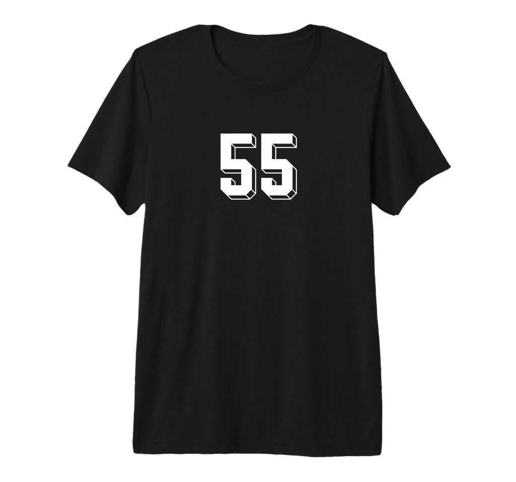 Number 55 80S 90S Soccer Team Jersey T-Shirt - Graphic Print Unisex - T-Shirt, Sweatshirt, Hoodie