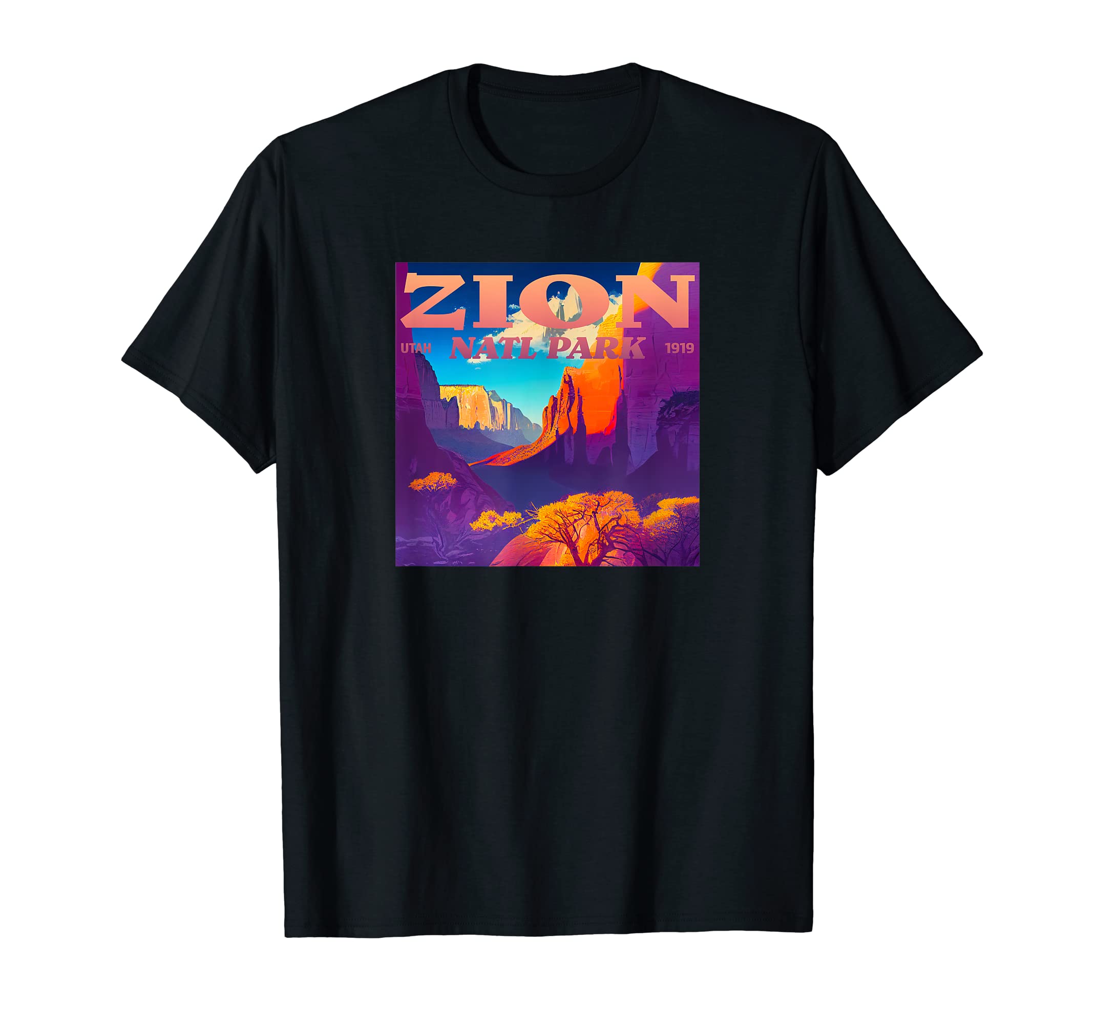 Zion Utah Zion National Park T-Shirt - Minimalist Print Men Women - T-Shirt, Sweatshirt, Hoodie