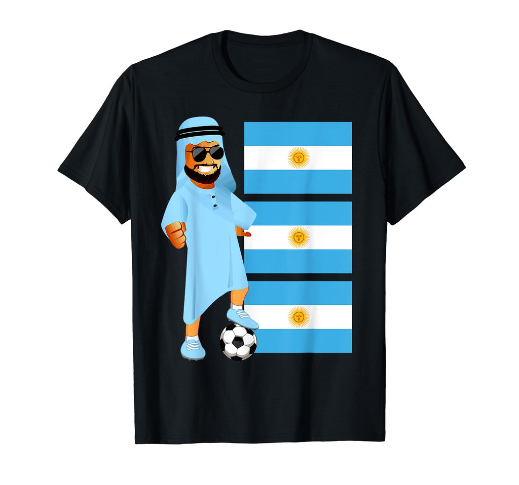 Argentina Sheik Argentina Flag T-Shirt - Casual Everyday Wear for Adults - T-Shirt, Sweatshirt, Hoodie