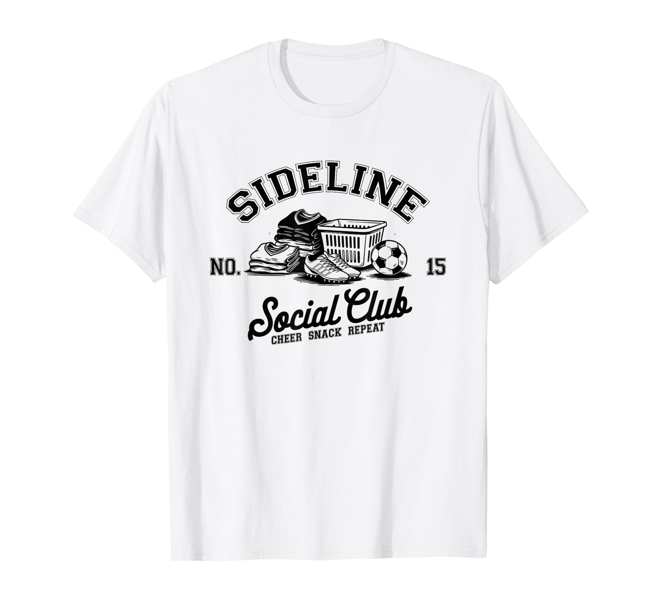 Sideline Social Club Soccer Mom Game T-Shirt - Novelty Apparel for Adults - T-Shirt, Sweatshirt, Hoodie