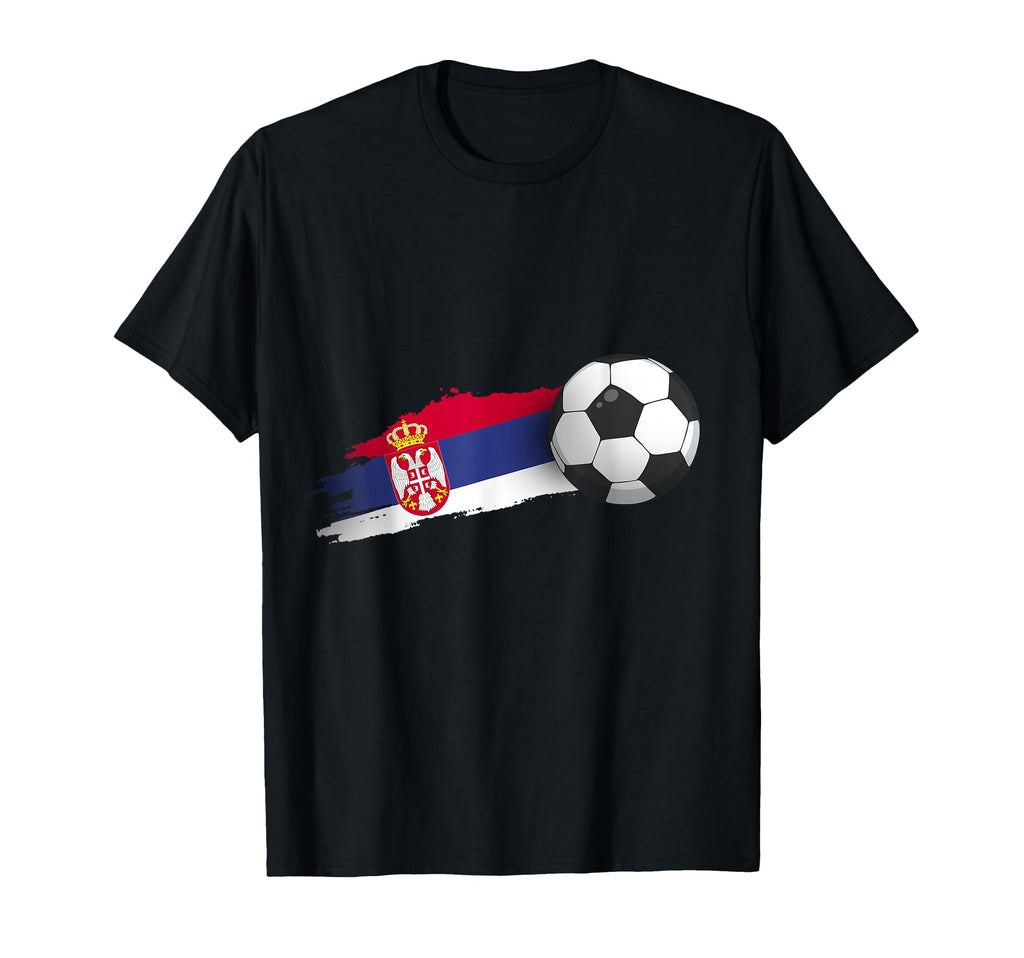 Serbia Soccer Ball T-Shirt - Novelty Apparel for Adults - T-Shirt, Sweatshirt, Hoodie