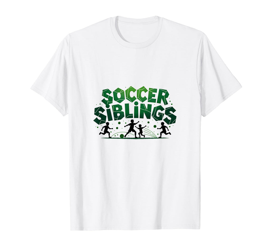 Soccer Siblings Family Teamwork Soccer T-Shirt - Unique Graphic Unisex - T-Shirt, Sweatshirt, Hoodie