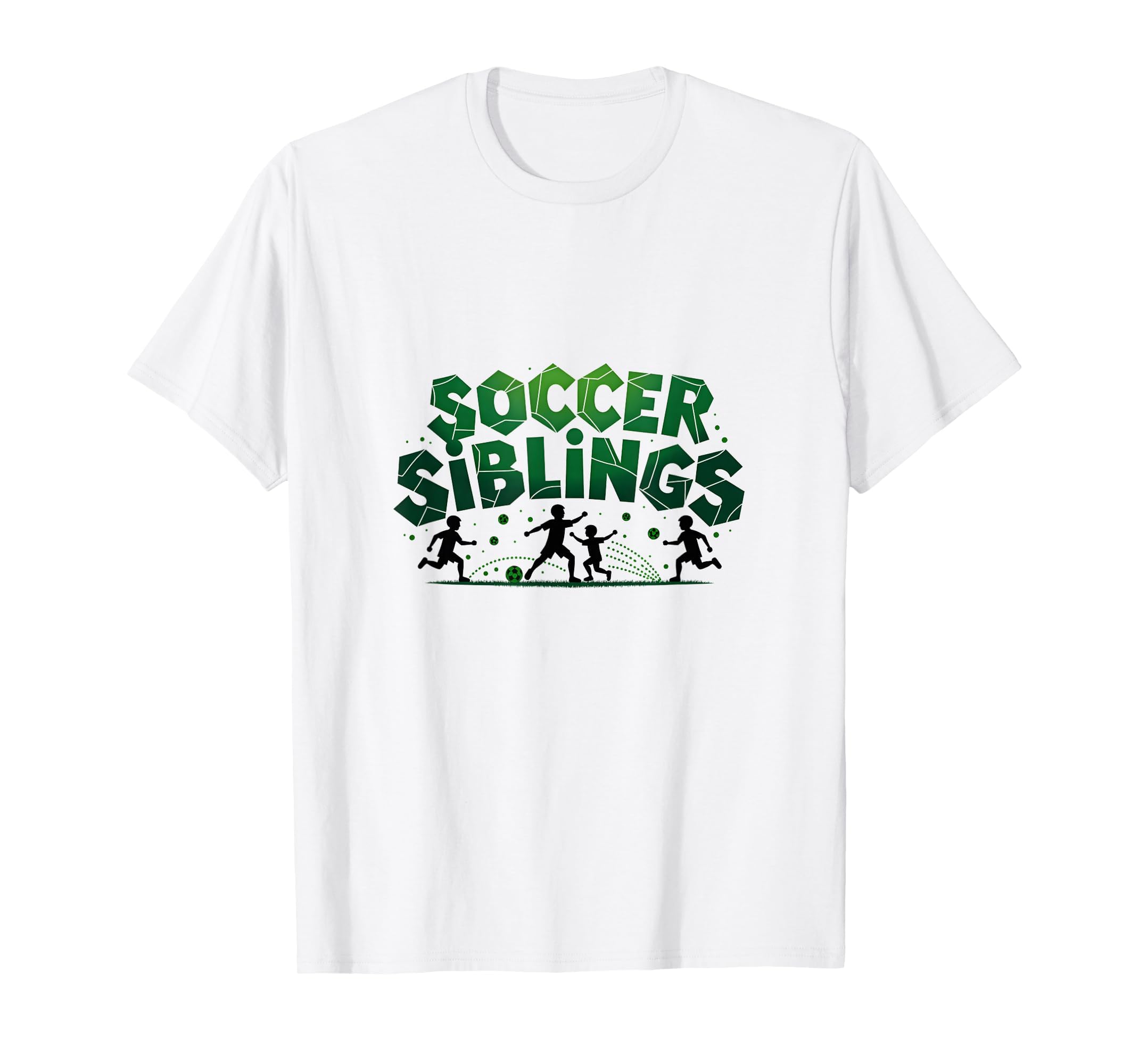 Soccer Siblings Family Teamwork Soccer T-Shirt - Unique Graphic Unisex - T-Shirt, Sweatshirt, Hoodie
