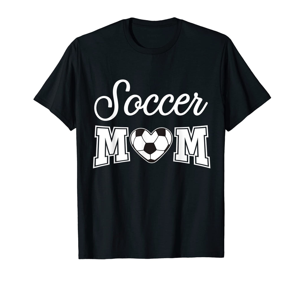 Soccer Mom Funny Heart Ball T-Shirt - Casual Everyday Wear for Adults - T-Shirt, Sweatshirt, Hoodie