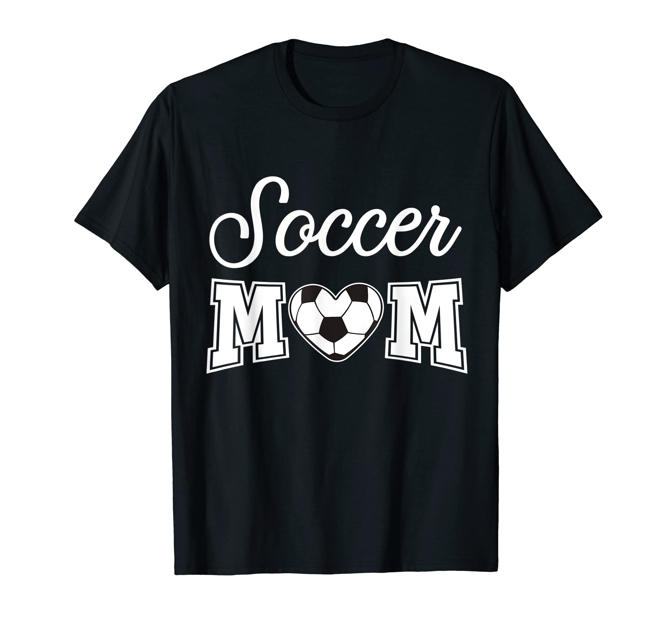 Soccer Mom Funny Heart Ball T-Shirt - Casual Everyday Wear for Adults - T-Shirt, Sweatshirt, Hoodie