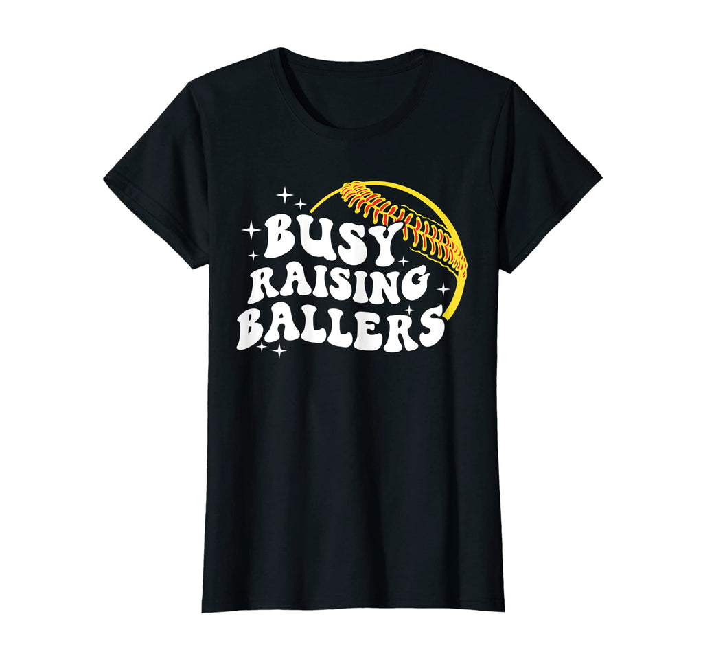Womens Groovy Softball Mama Mom T-Shirt - Aesthetic Graphic Men Women - T-Shirt, Sweatshirt, Hoodie