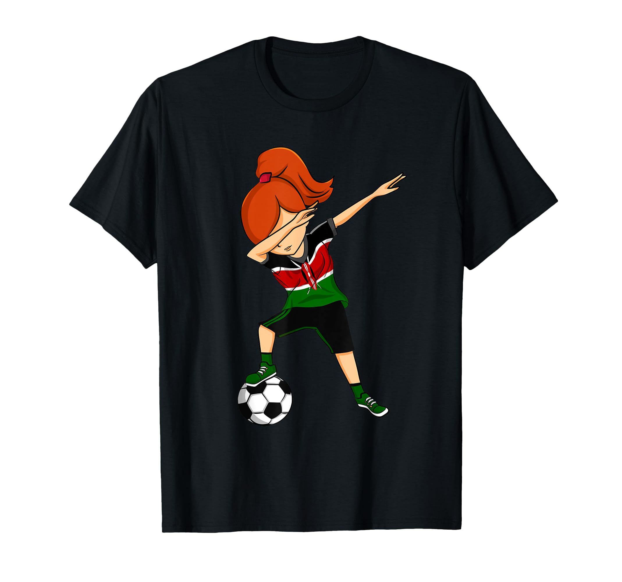 Dabbing Soccer Kenya Kenyan T-Shirt - Novelty Apparel Men Women - T-Shirt, Sweatshirt, Hoodie
