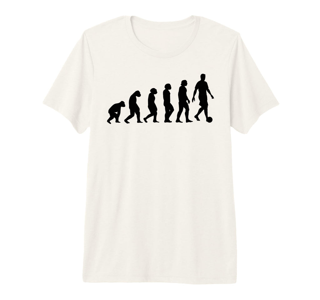 Soccer Evolution Tri Blend T-Shirt - Custom Art Print Unisex - T-Shirt, Sweatshirt, Hoodie