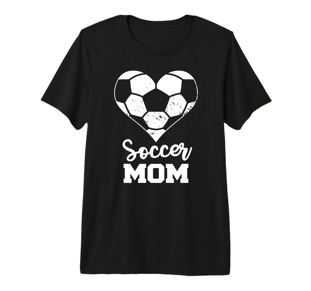 Soccer Mom Heart Funny Soccer Tri Blend T-Shirt - Graphic Print for Adults - T-Shirt, Sweatshirt, Hoodie