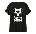 Soccer Mom Heart Funny Soccer Tri Blend T-Shirt - Graphic Print for Adults - T-Shirt, Sweatshirt, Hoodie