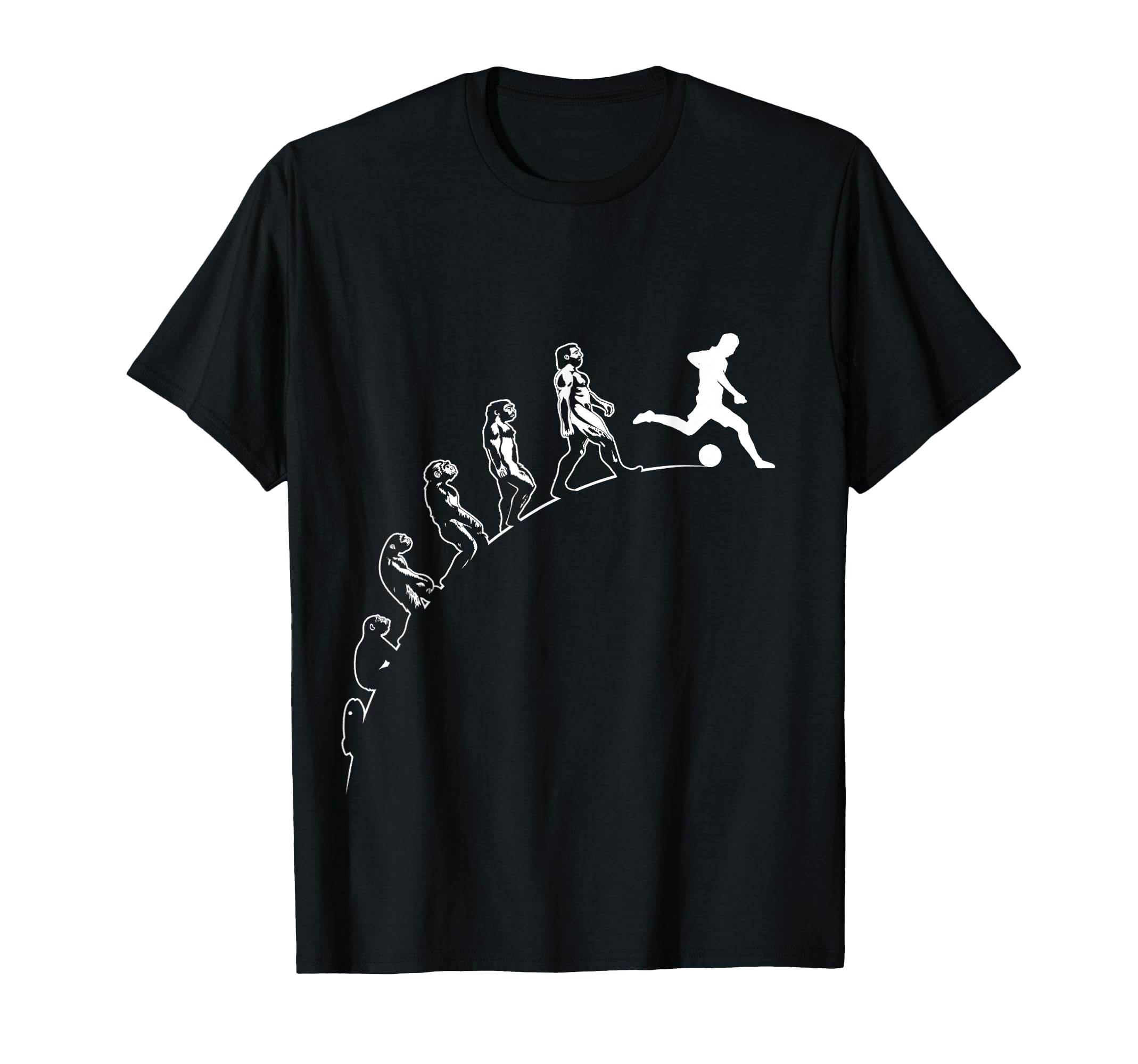 Soccer Funny Evolution Soccer T-Shirt - Custom Art Print for Adults - T-Shirt, Sweatshirt, Hoodie