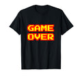 Game Over Arcade Video Games Gaming Gift T-Shirt - Minimalist Print Unisex - T-Shirt, Sweatshirt, Hoodie