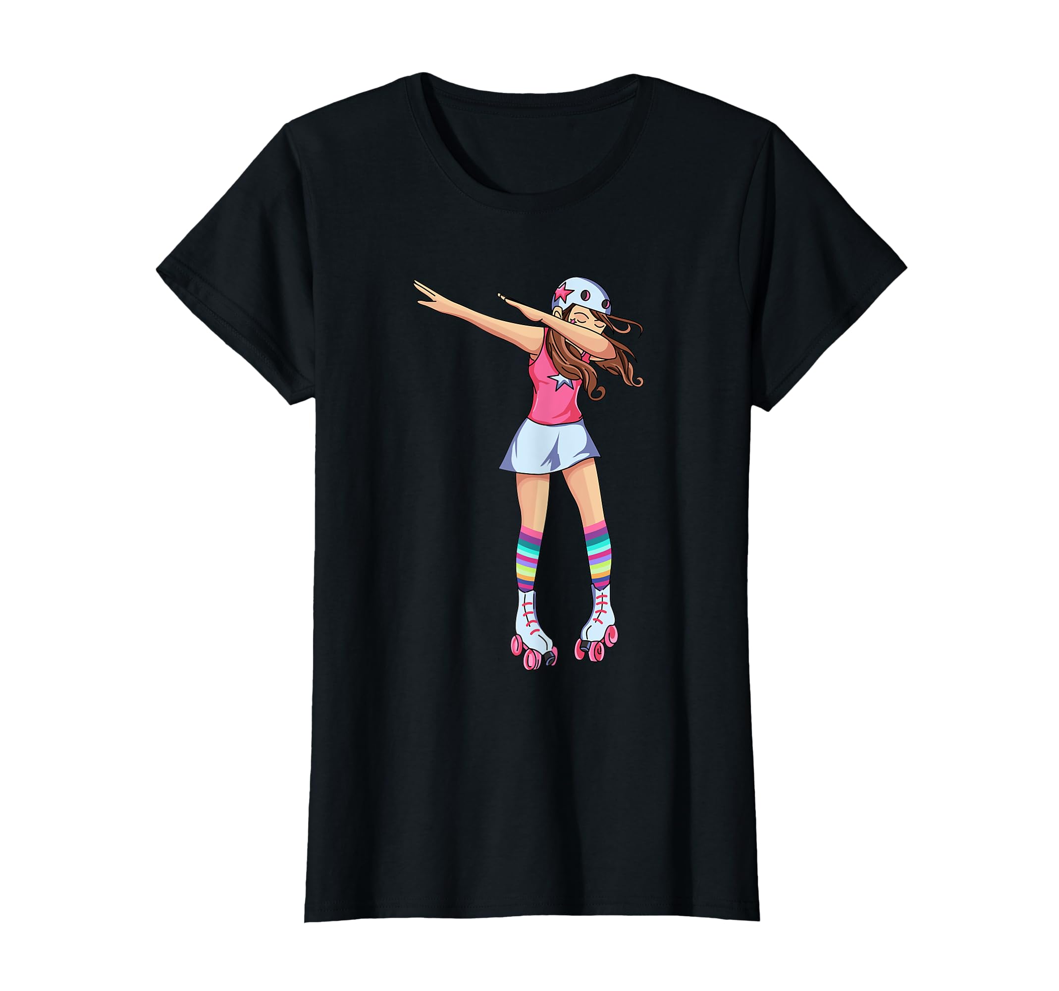 Dabbing Roller Skate Roller Skating T-Shirt - Novelty Apparel for Adults - T-Shirt, Sweatshirt, Hoodie