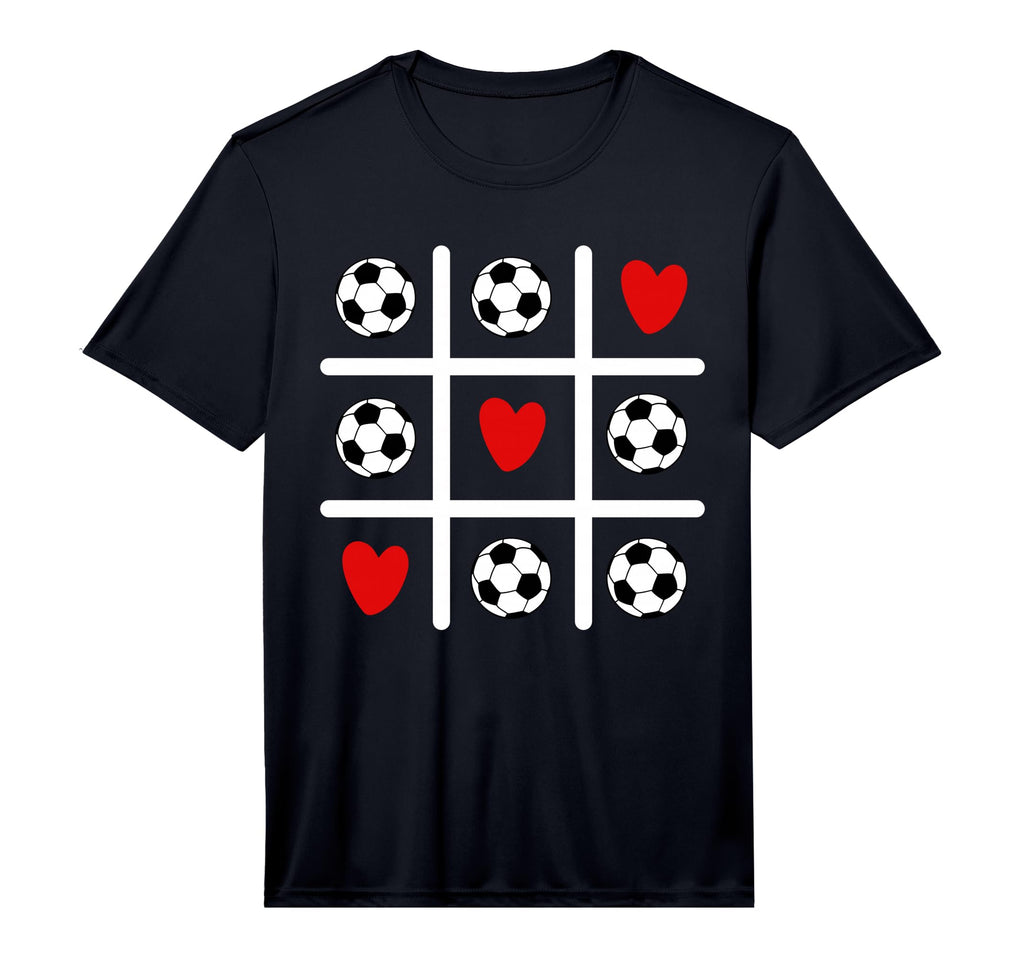 Valentine Soccer Love Heart Player T-Shirt - Minimalist Print for Adults - T-Shirt, Sweatshirt, Hoodie