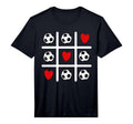 Valentine Soccer Love Heart Player T-Shirt - Minimalist Print for Adults - T-Shirt, Sweatshirt, Hoodie