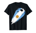 Argentinian Flag Sports Soccer Ball T-Shirt - Casual Everyday Wear Unisex - T-Shirt, Sweatshirt, Hoodie
