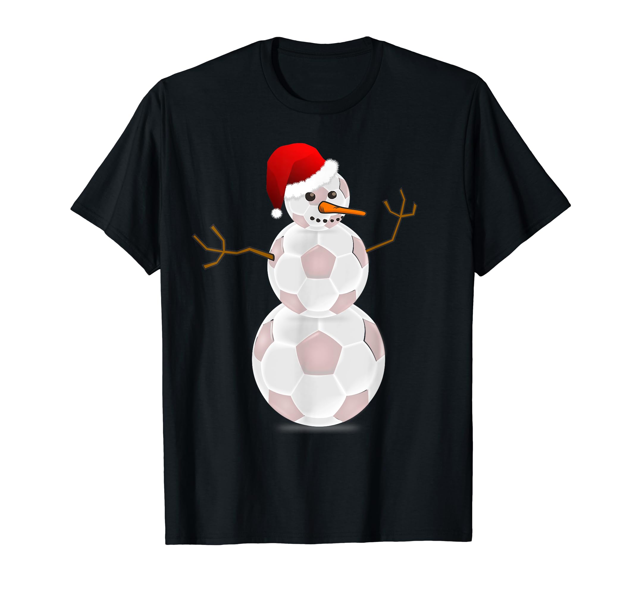 Soccer Soccer Snowman T-Shirt - Custom Art Print for Adults - T-Shirt, Sweatshirt, Hoodie
