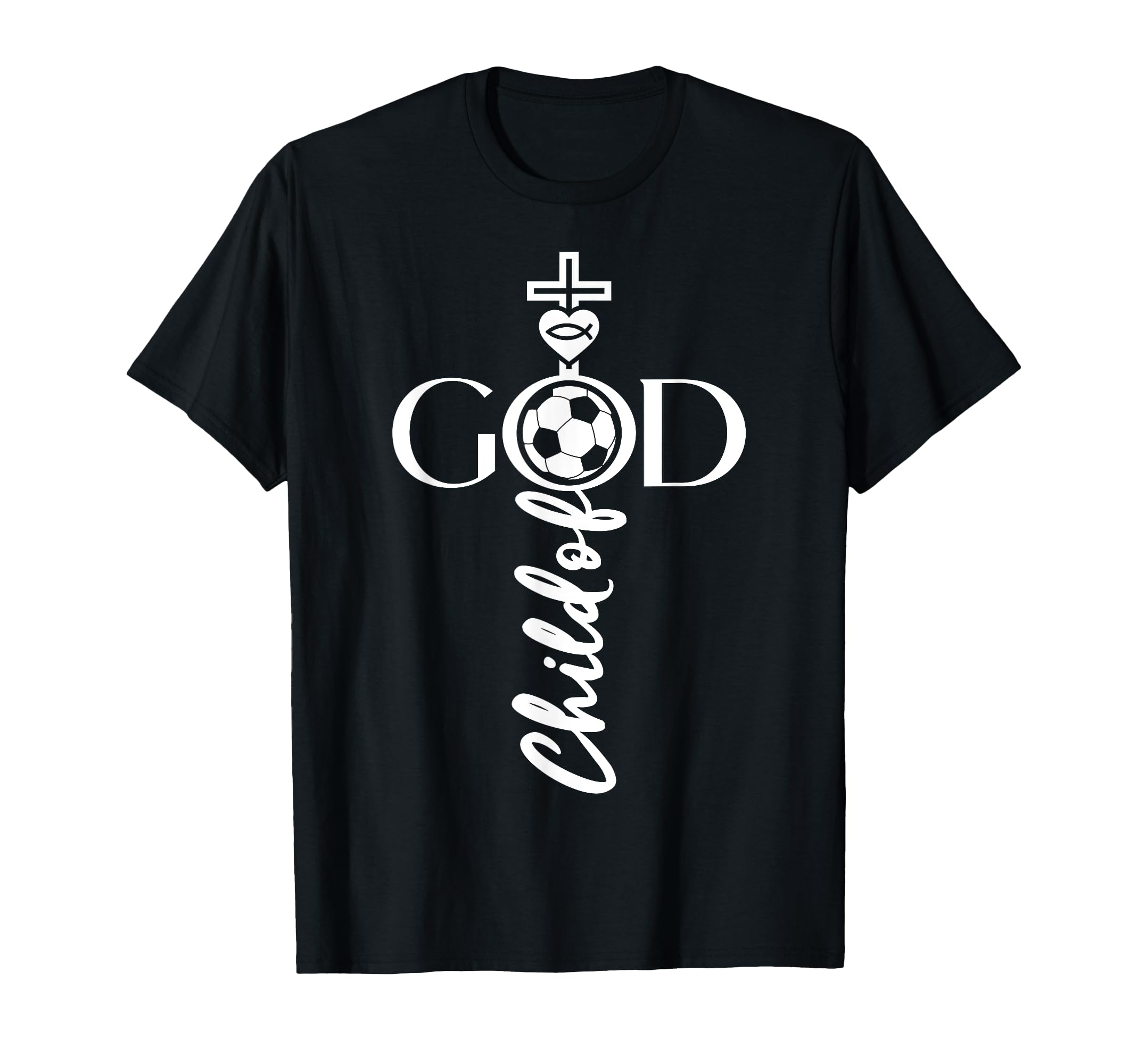 Religious Jesus Soccer Child God Soccer T-Shirt - Custom Art Print Unisex - T-Shirt, Sweatshirt, Hoodie