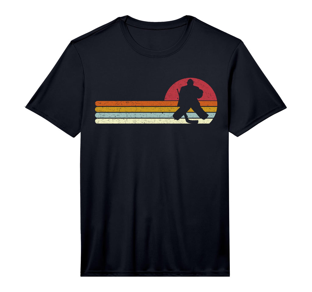Goalie Sunset Ice Hockey Goalkeeper T-Shirt - Unique Graphic Unisex - T-Shirt, Sweatshirt, Hoodie