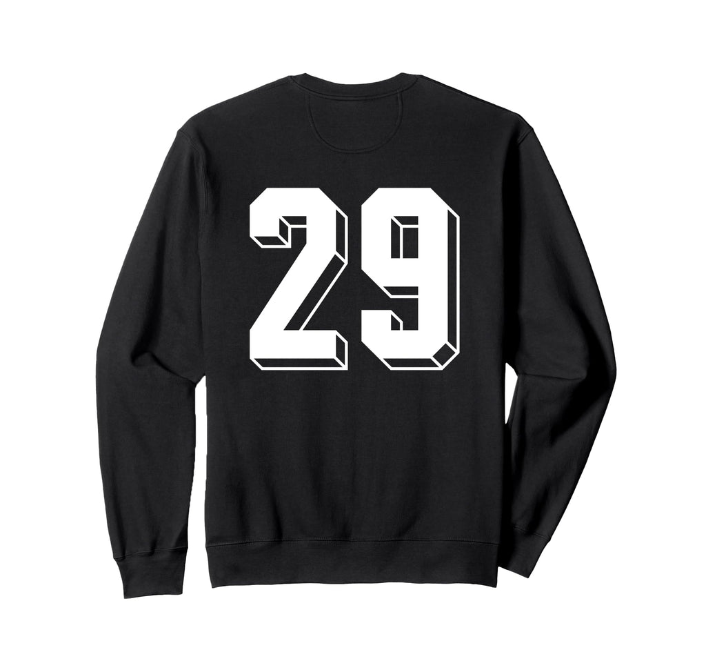 Number 29 Backside 80S 90S Team Sweatshirt - Unique Graphic Men Women - T-Shirt, Sweatshirt, Hoodie