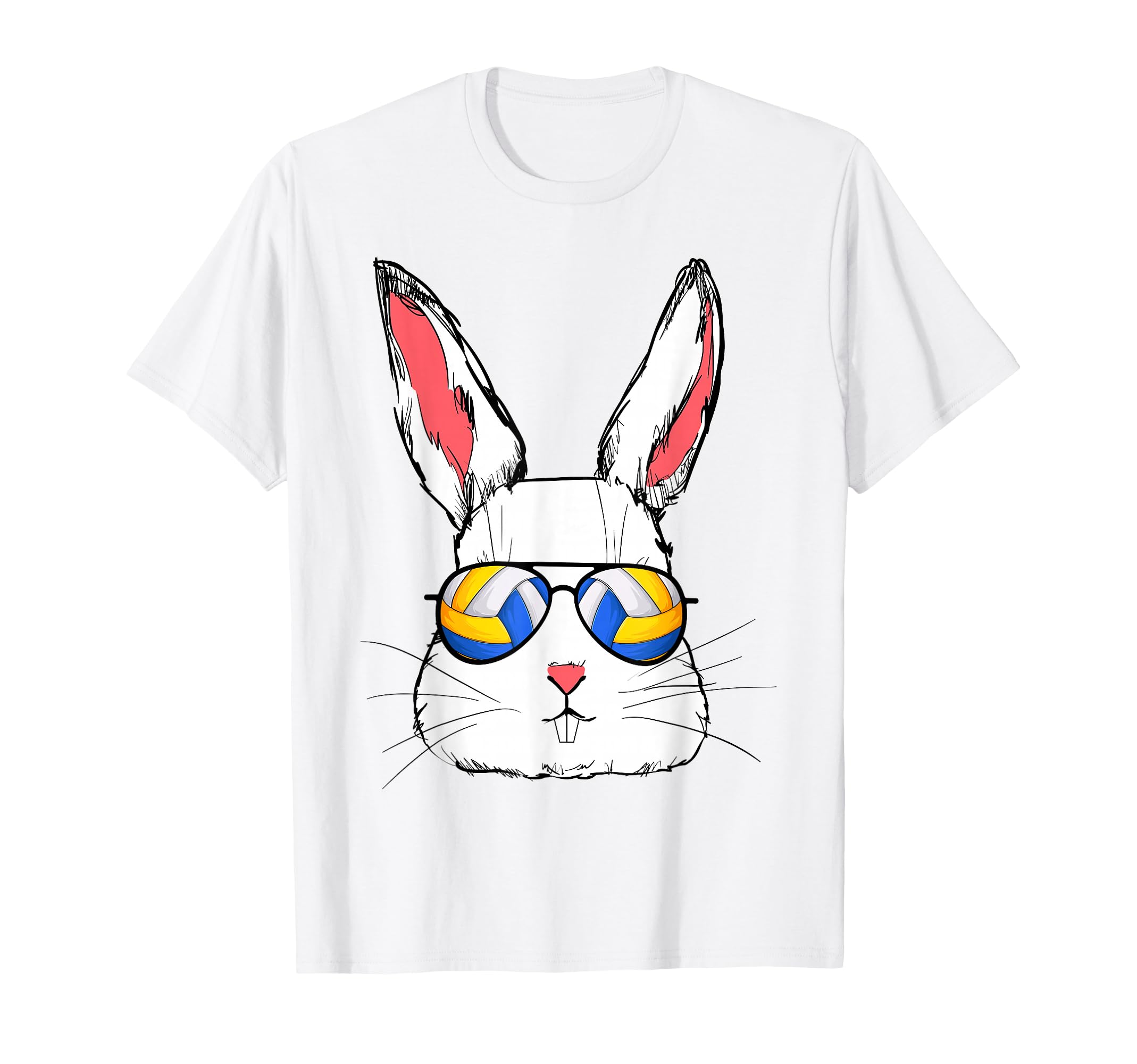 Easter Bunny Volleyball Sunglasses T-Shirt - Streetwear Style Unisex - T-Shirt, Sweatshirt, Hoodie