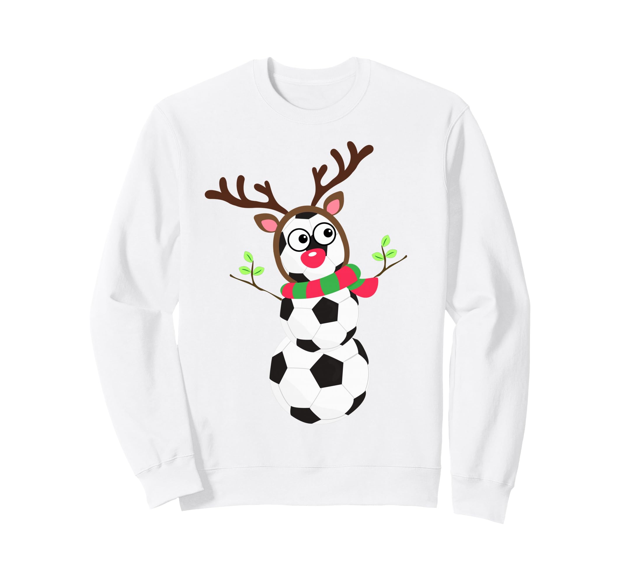 Soccer Balls Snowman Winter Sports Sweatshirt - Novelty Apparel for Adults - T-Shirt, Sweatshirt, Hoodie