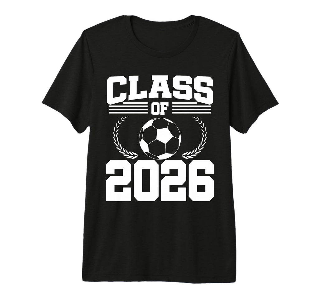 Class 2026 Soccer Senior Graduation Tri T-Shirt - Aesthetic Graphic Unisex - T-Shirt, Sweatshirt, Hoodie