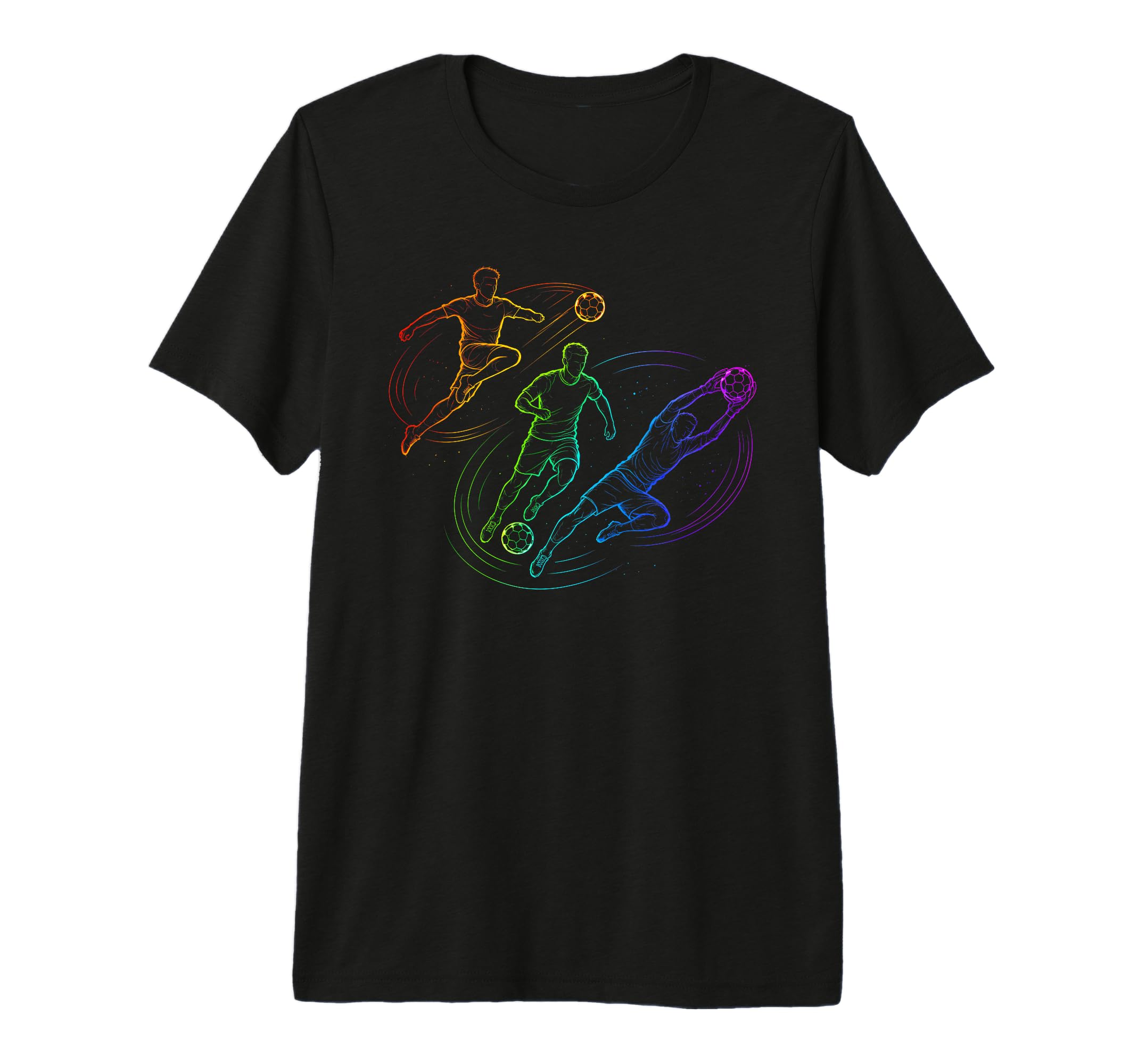Soccer Goalie Player Sports Tri Blend T-Shirt - Trendy Graphic Men Women - T-Shirt, Sweatshirt, Hoodie
