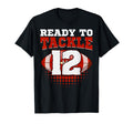 Football 12Th Birthday Player Tackle T-Shirt - Trendy Graphic for Adults - T-Shirt, Sweatshirt, Hoodie