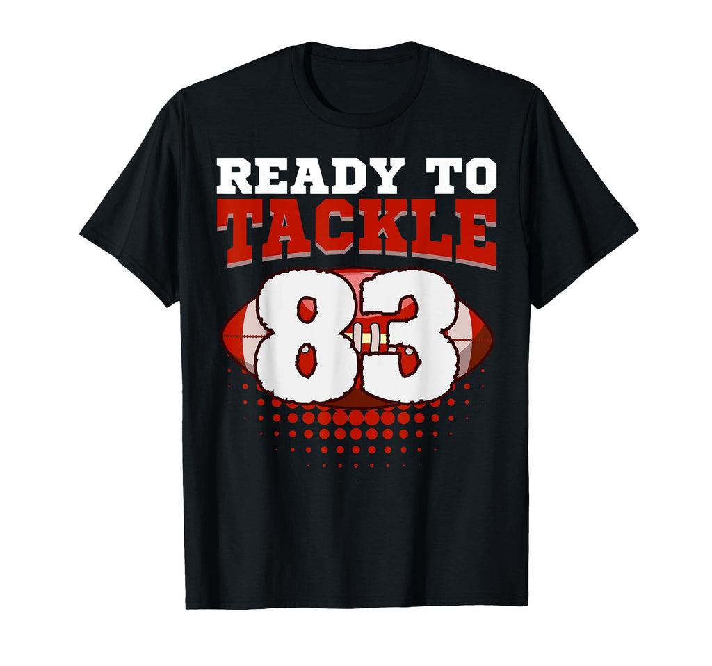 Football 83Rd Birthday Player T-Shirt - Fun Novelty Design Men Women - T-Shirt, Sweatshirt, Hoodie