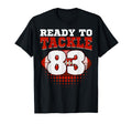 Football 83Rd Birthday Player T-Shirt - Fun Novelty Design Men Women - T-Shirt, Sweatshirt, Hoodie