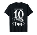 Number 10 Biggest Fan Soccer Player Family T-Shirt - Graphic Print Unisex - T-Shirt, Sweatshirt, Hoodie