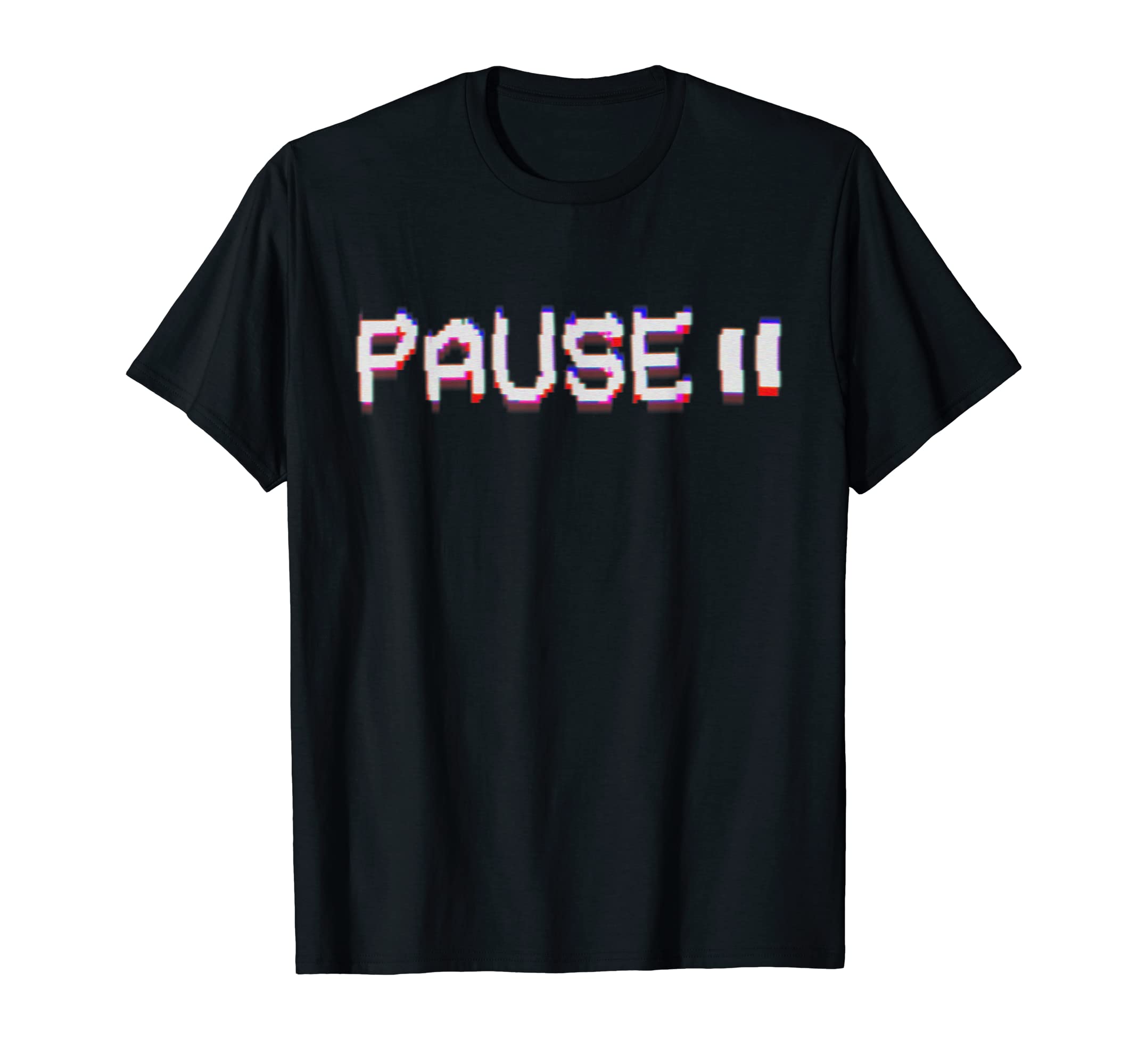 Glitch Vcr Vhs Tape 80S Pause T-Shirt - Novelty Apparel Unisex - T-Shirt, Sweatshirt, Hoodie