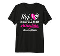Mom Both Proud Cheer And Soccer Mom Tri T-Shirt - Novelty Apparel Unisex - T-Shirt, Sweatshirt, Hoodie