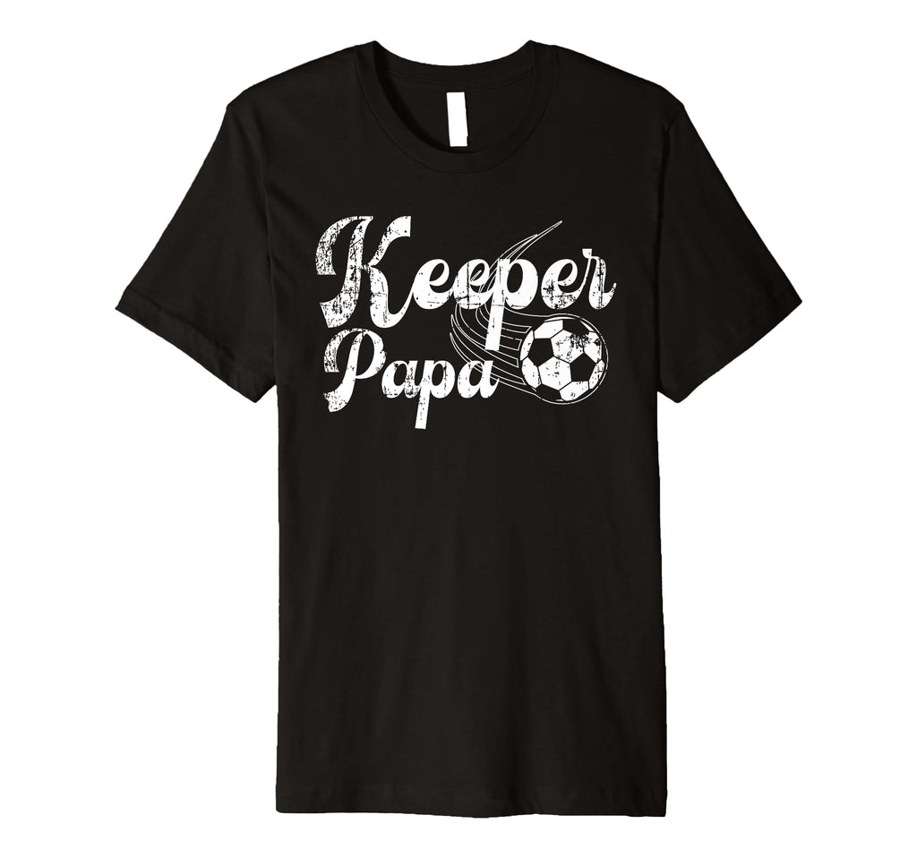 Mens Soccer Keeper Papa Soccer T-Shirt - Custom Art Print for Adults - T-Shirt, Sweatshirt, Hoodie