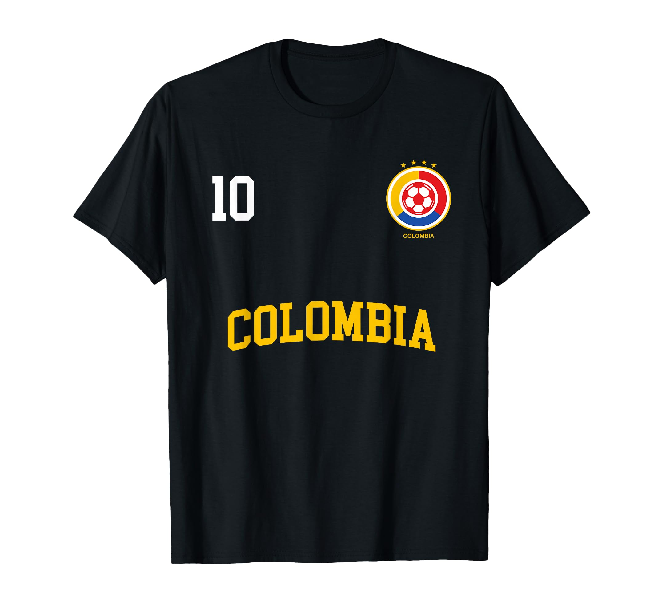 Colombia Soccer 10 Back Colombian T-Shirt - Minimalist Print for Adults - T-Shirt, Sweatshirt, Hoodie