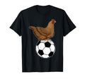 Chicken Soccer Player Soccer Sports T-Shirt - Minimalist Print Men Women - T-Shirt, Sweatshirt, Hoodie