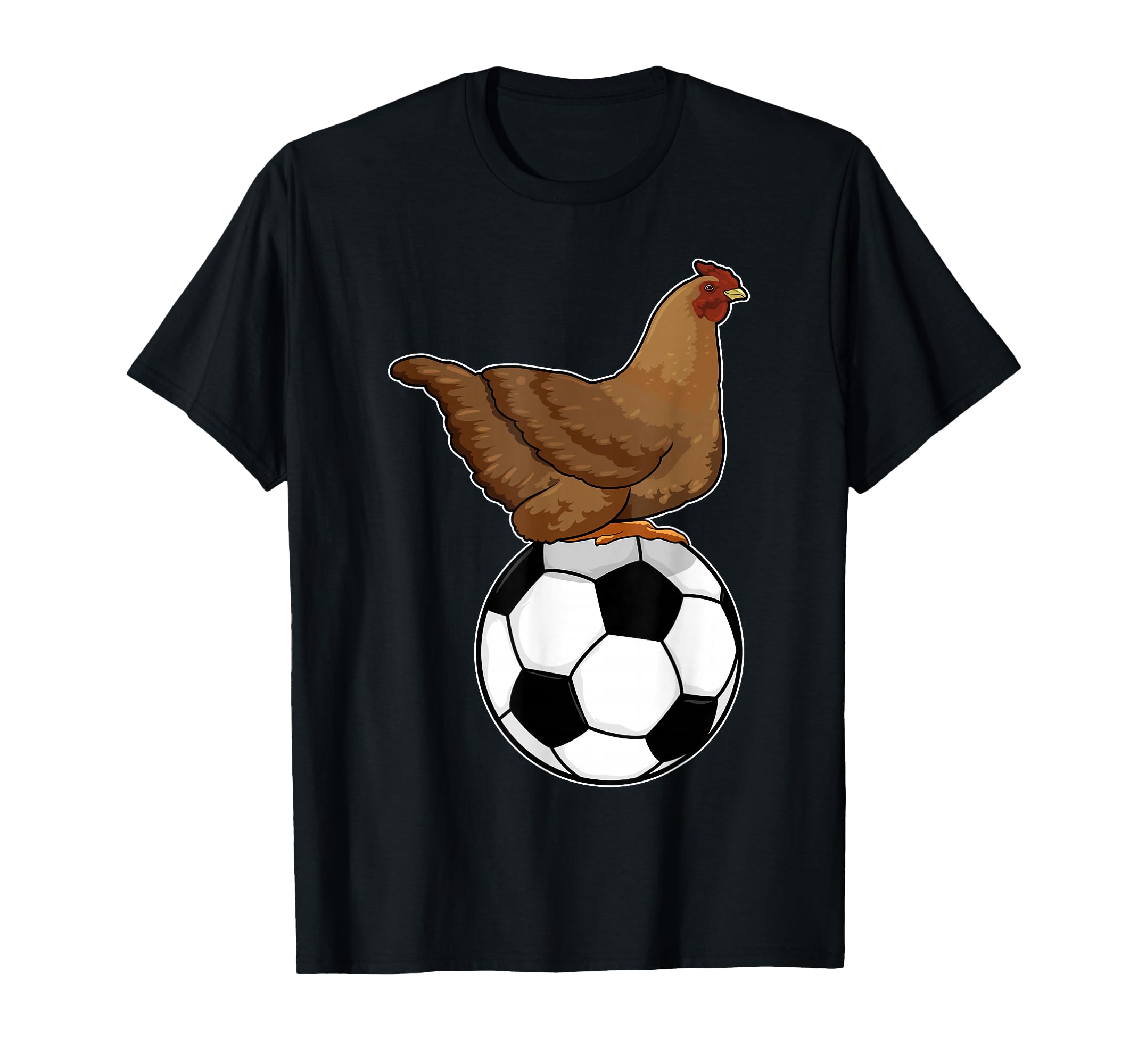 Chicken Soccer Player Soccer Sports T-Shirt - Minimalist Print Men Women - T-Shirt, Sweatshirt, Hoodie