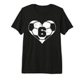 Soccer Number 6 Jersey Funny Soccer T-Shirt - Minimalist Print Unisex - T-Shirt, Sweatshirt, Hoodie