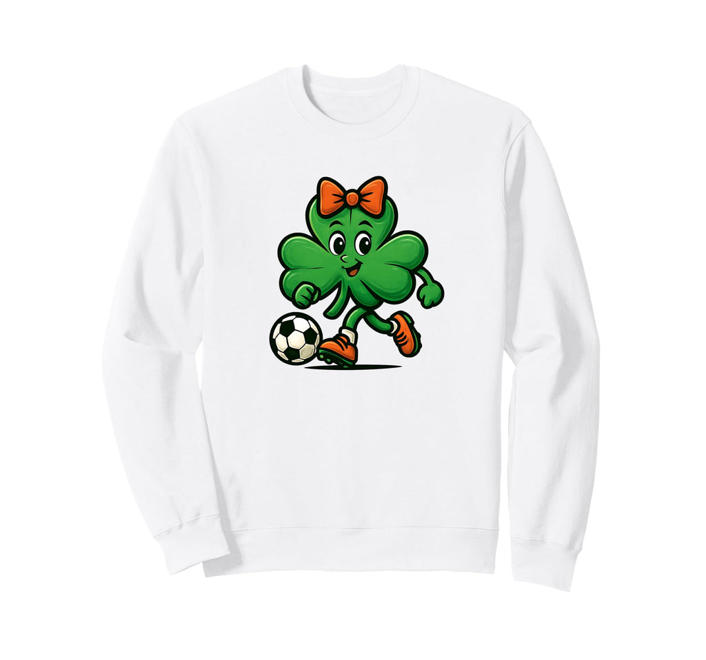 Soccer St Patricks Day Coquette Sweatshirt - Custom Art Print for Adults - T-Shirt, Sweatshirt, Hoodie