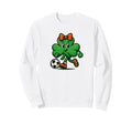 Soccer St Patricks Day Coquette Sweatshirt - Custom Art Print for Adults - T-Shirt, Sweatshirt, Hoodie