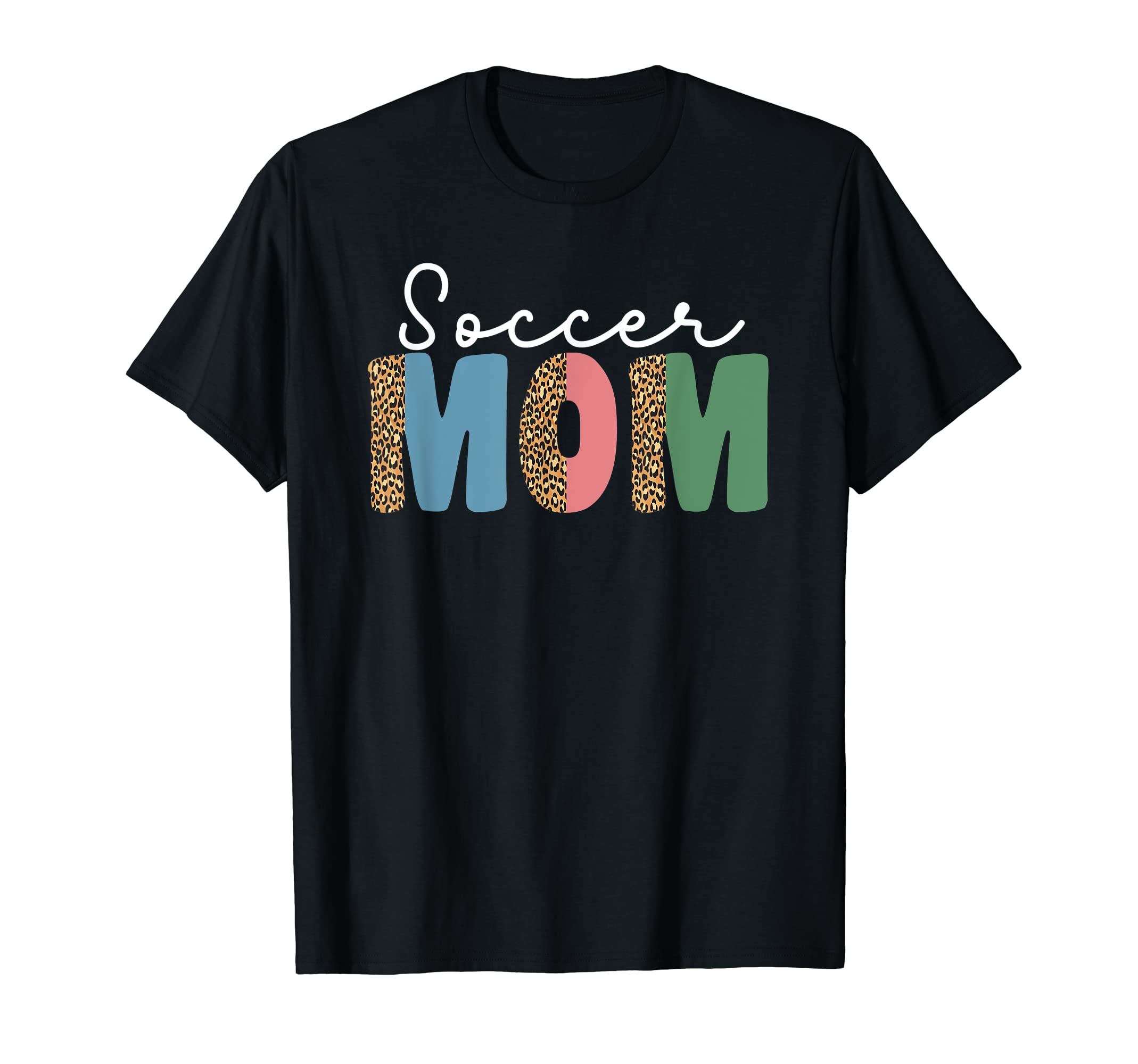 Soccer Mom Leopard Funny Soccer Mom Mama T-Shirt - Custom Art Print Unisex - T-Shirt, Sweatshirt, Hoodie