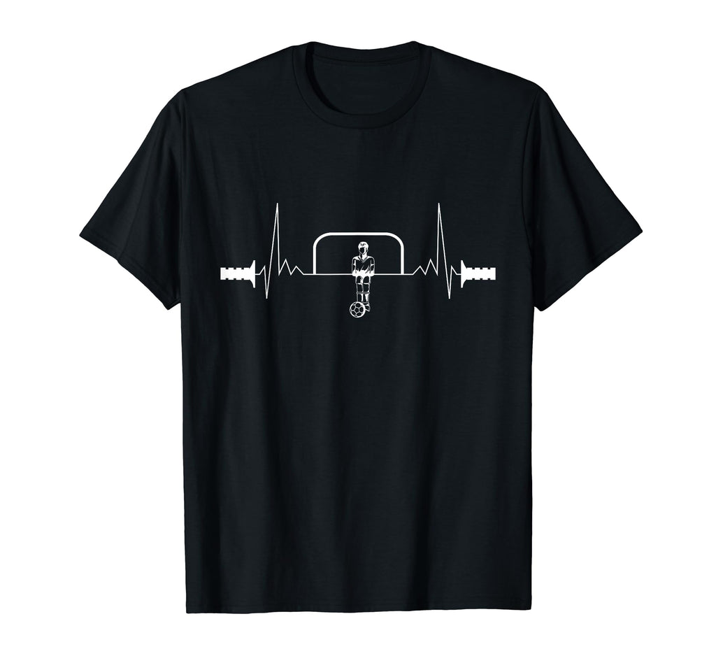 Foosball Goalkeeper Heartbeat Table T-Shirt - Custom Art Print for Adults - T-Shirt, Sweatshirt, Hoodie