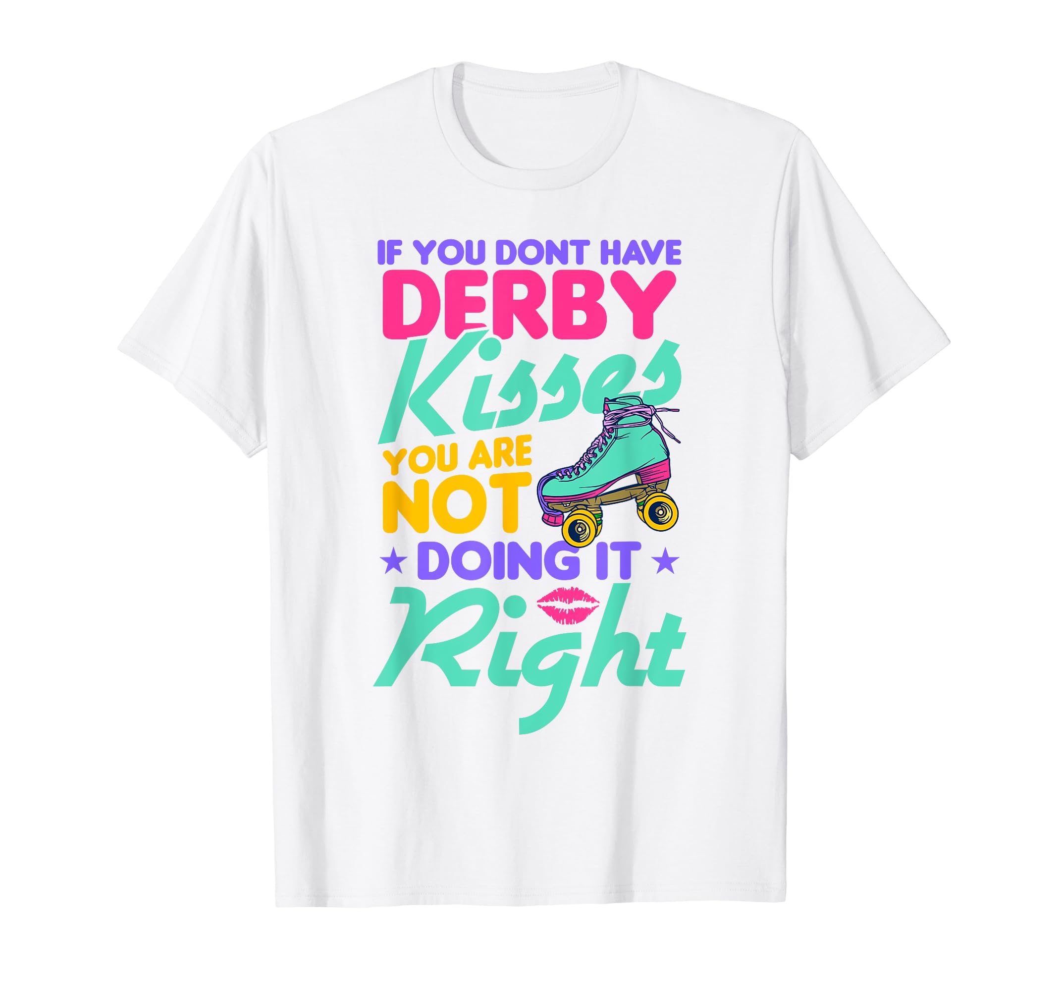 Disco Derby Roller Skating Rollerskates T-Shirt - Graphic Print Men Women - T-Shirt, Sweatshirt, Hoodie