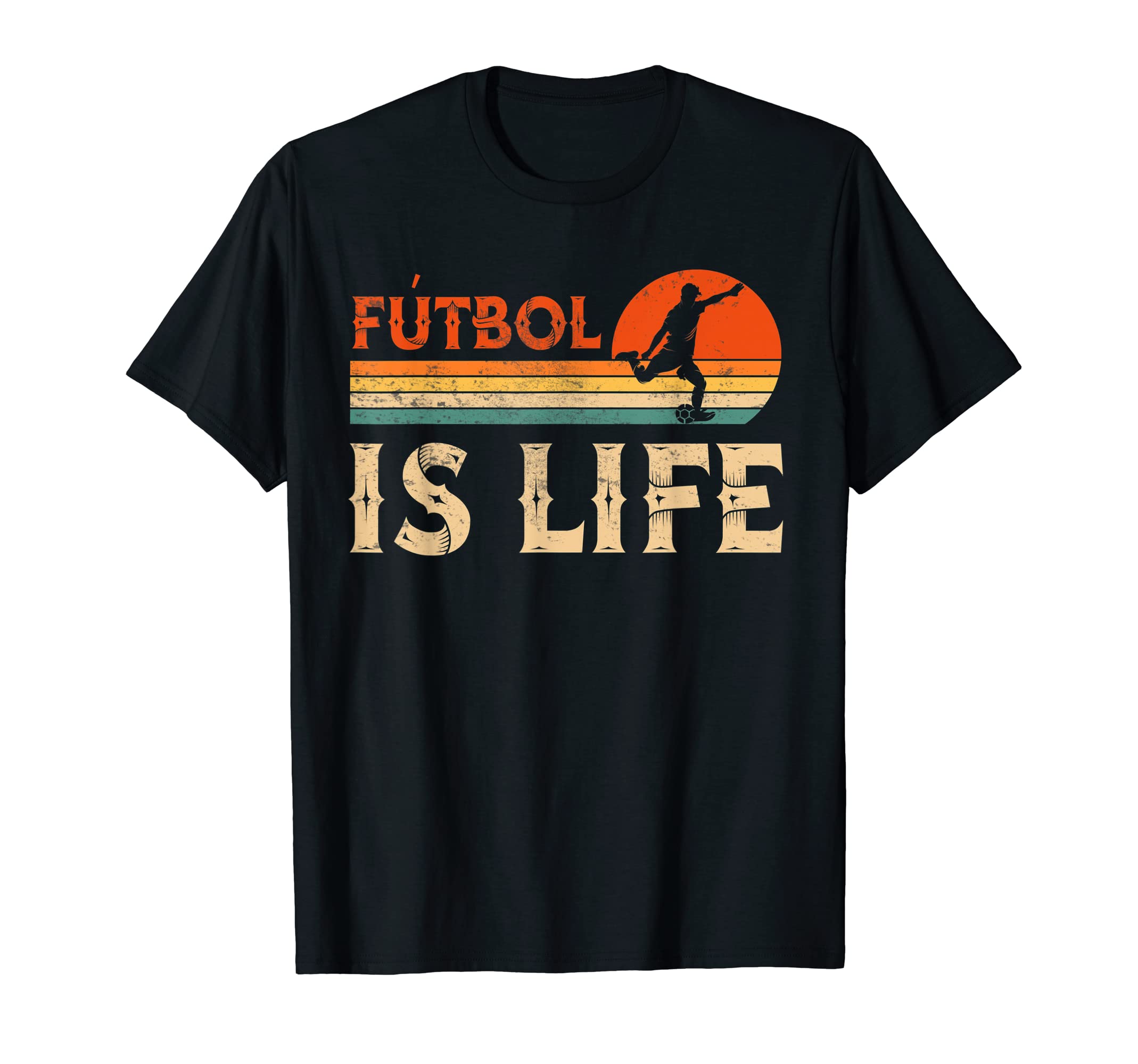 Futbol Is Life Soccer Funny Football Lover T-Shirt - Graphic Print Unisex - T-Shirt, Sweatshirt, Hoodie