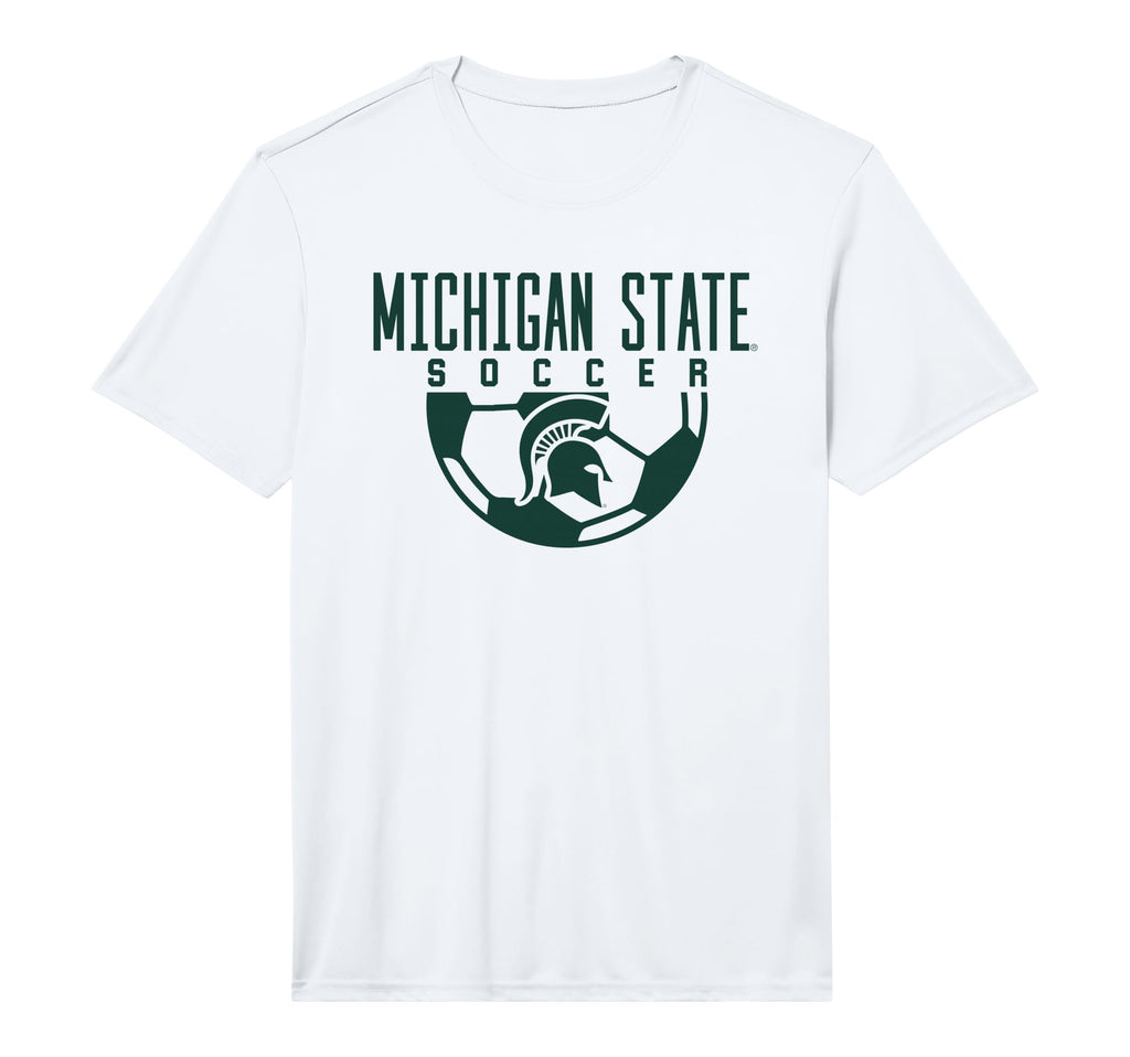 Michigan State Msu Spartans Soccer Arch T-Shirt - Minimalist Print Unisex - T-Shirt, Sweatshirt, Hoodie